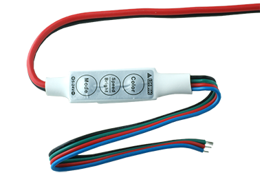Контроллер RGB 2Aх3 5/12/24V (30/72/144W) 3 кнопки